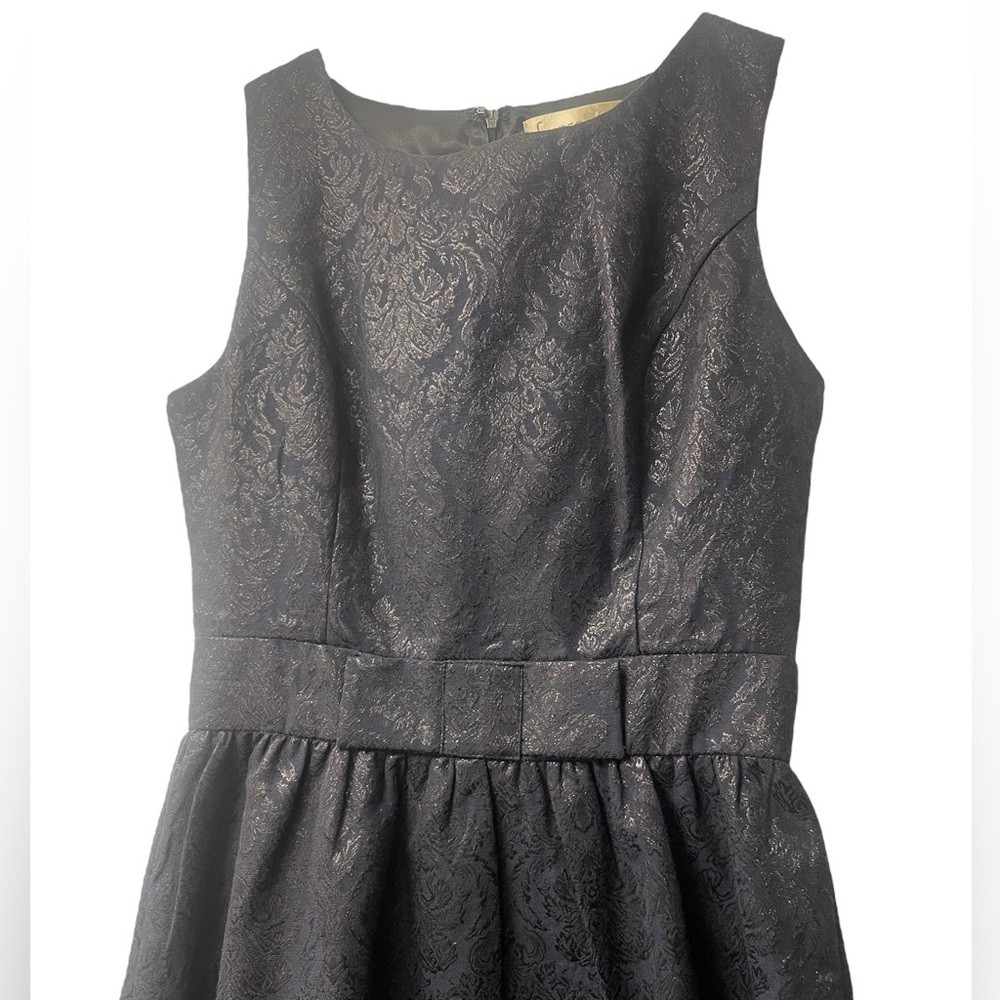Francesca's Collection Navy Metallic Party / Holiday Dress - Picture 2 of 10